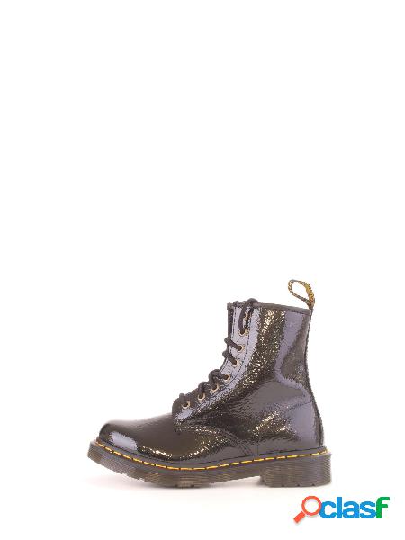 Anfibi Donna DR. MARTENS Black 1460 black distressed patent