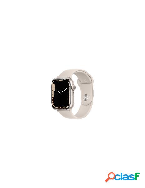 Apple watch series 7 gps, 45mm cassa in alluminio galassia