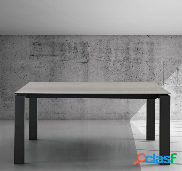Artal - Tavolo da pranzo moderno piano in vetro o ceramica -