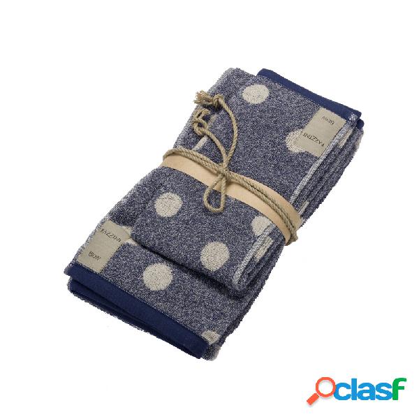 Asciugamano Ospite (coppia 1+1) - POIS - Blu