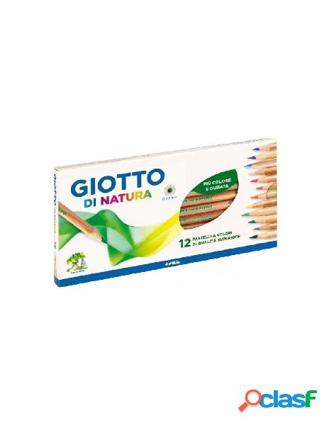 Astuccio 12 pastelli a matita in legno giotto di natura