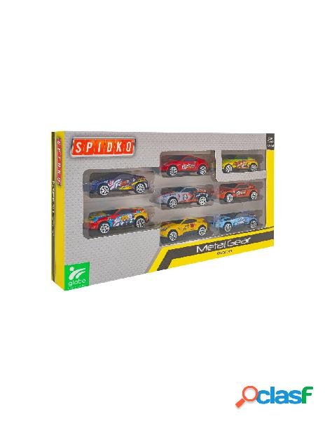 Auto metallo 8pz scala 1:64 2 modelli 5col