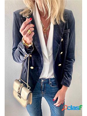 Autumn And Winter Fashion Suede Suit Jacket