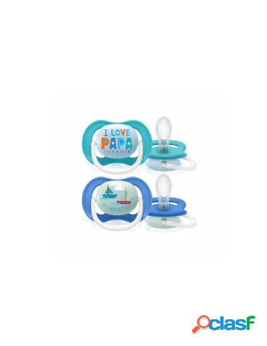 Avent - Succhietto Baby Boy 6-18 Mesi 2 Pezzi