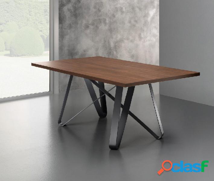 Axel fisso - Tavolo design Eurosedia rettangolare base in