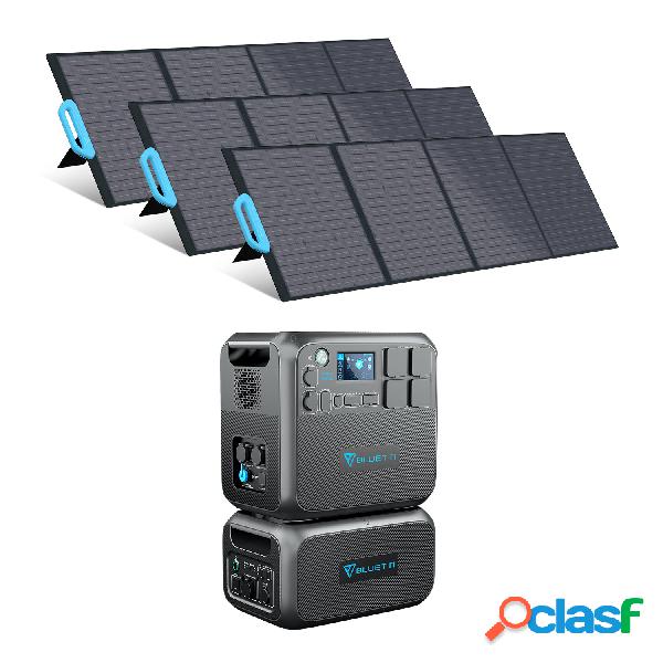 BLUETTI AC200MAX + B230 + 3*PV200 Kit Generatore Solare