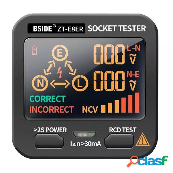 BSIDE ZT-E8 LCD presa di corrente Tester Schermo a Colori