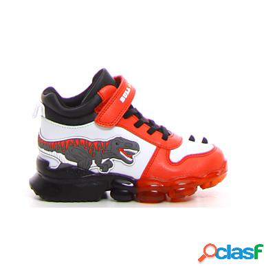 BULL BOYS Sneaker con luci bambino - bianco rosso
