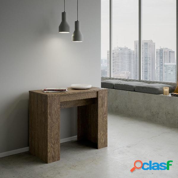 Basic - Tavolo consolle allungabile moderna in legno