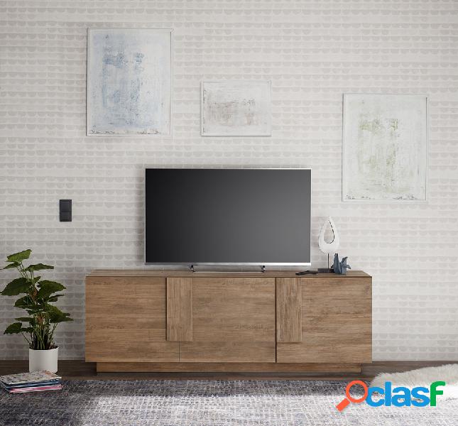 Beltram - Mobile soggiorno porta tv alto 3 ante in legno cm