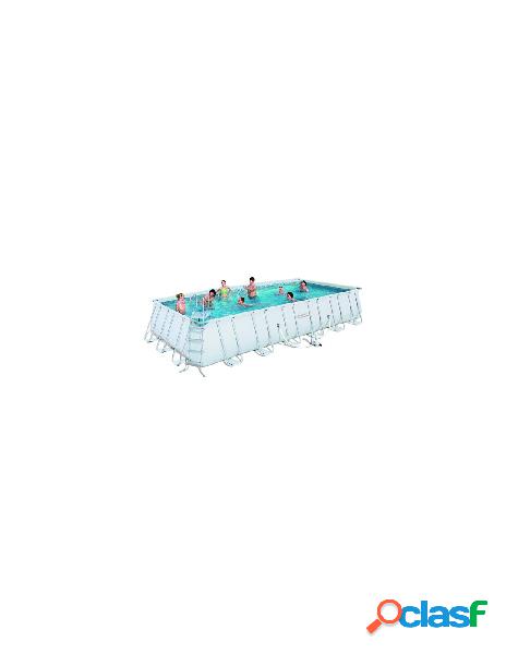 Bestway - piscina bestway 56475 2 power steel grigio