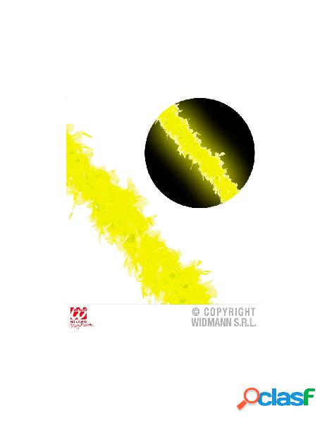 Boa in piume giallo fluorescente1,80 m - 50 g