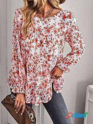 Bohemian Casual Vacation Loose Long-sleeved Blouses