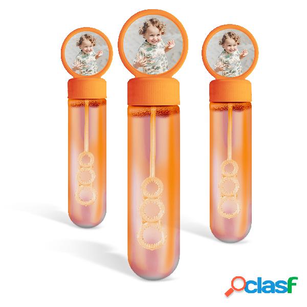 Bolle di Sapone Personalizzate - Arancione - 20 tubetti