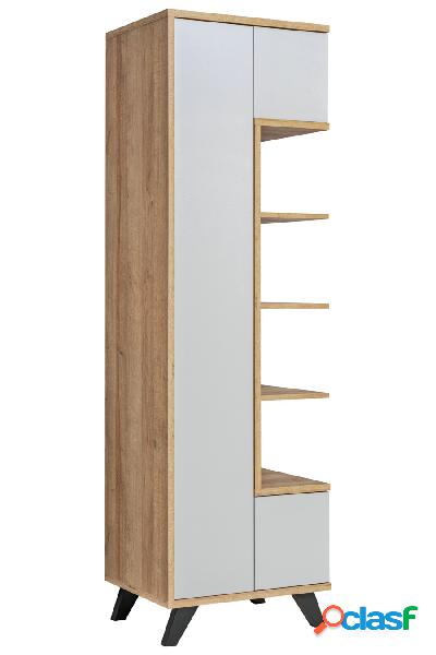 Bormida - Credenza alta con vani interni in legno moderna cm