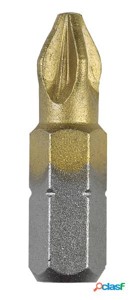 Bosch Accessories 2609255925 Inserto a Croce PZ 1 TiN C 6.3