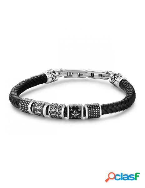 Bracciale BROSWAY Uomo BULLET Acciaio 316L e pelle BUL22