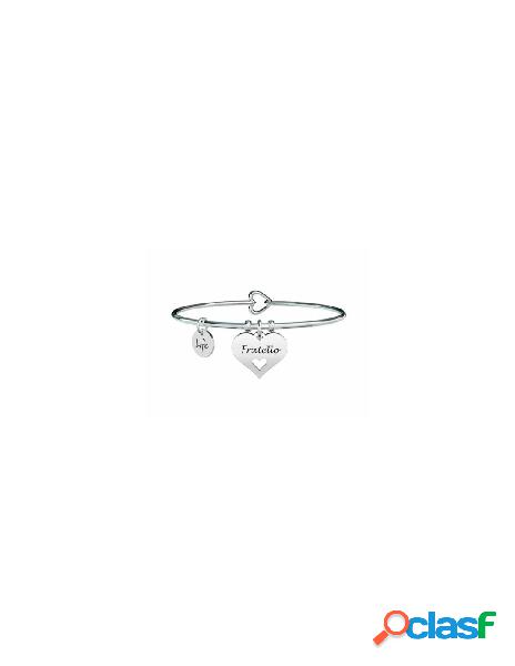 Bracciale KIDULT FAMILY in acciaio 316L - 731618 CUORE