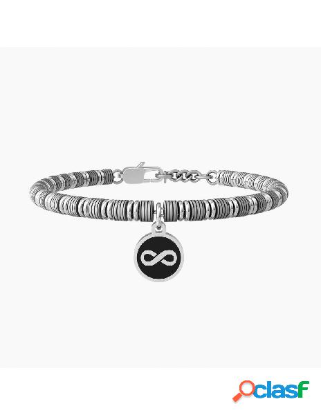 Bracciale KIDULT UOMO FAMILY in acciaio 316L 731984 INFINITO