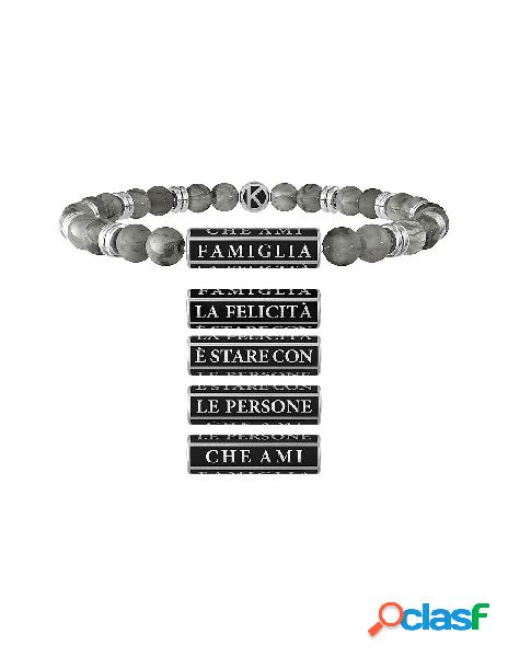 Bracciale KIDULT UOMO FAMILY in acciaio 316L 732047 FAMIGLIA