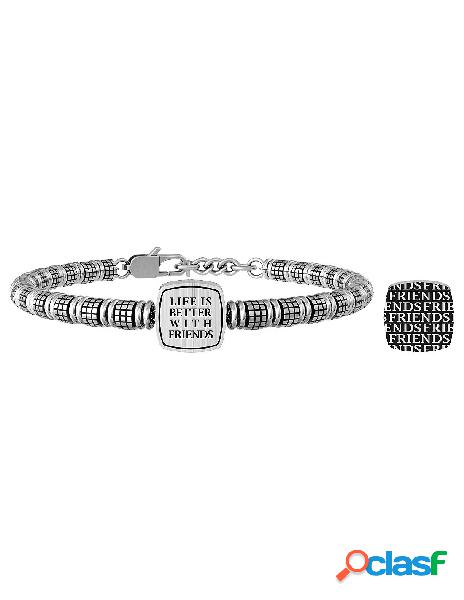 Bracciale KIDULT UOMO LOVE in acciaio 316L 732068 FRIENDS