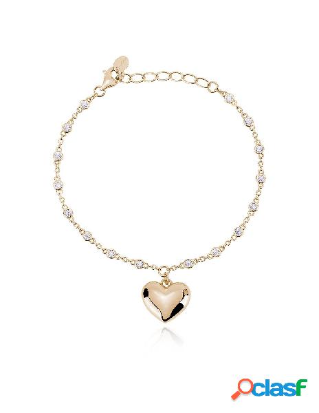 Bracciale MABINA in argento 925 e zirconi 533468 Cuore Gold