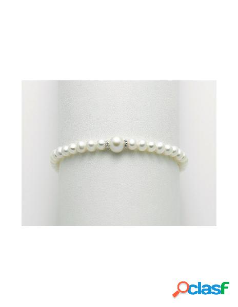Bracciale MILUNA di perle e oro bianco 18kt PBR3073V