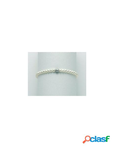Bracciale MILUNA di perle e oro bianco 9kt PBR3071X