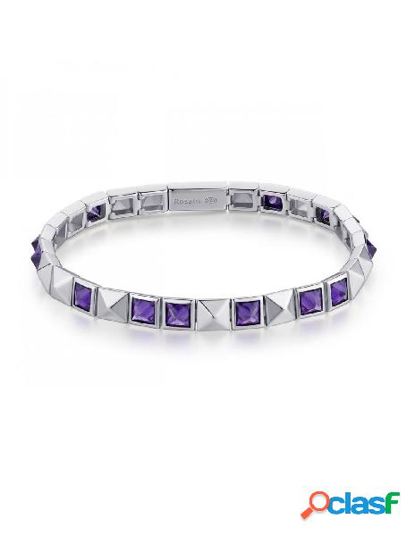 Bracciale ROSATO Cubica in argento 925 - RZCU74 Silver