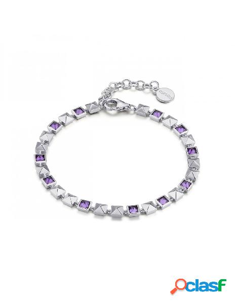 Bracciale ROSATO Cubica in argento 925 - RZCU77 Silver