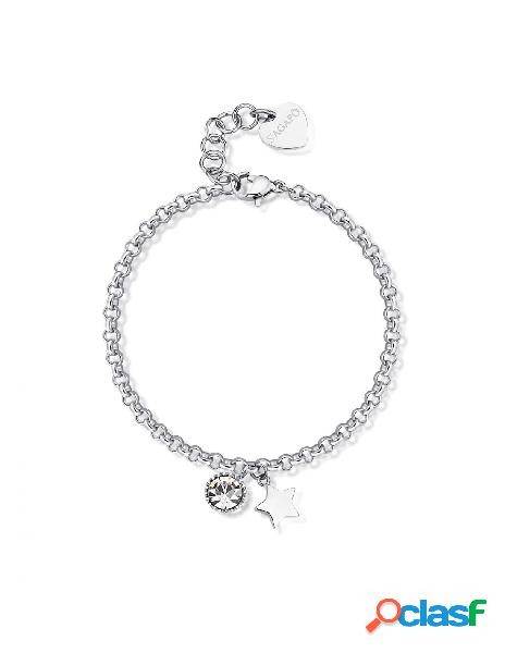 Bracciale SAGAPO LUCKY LIGHT Acciaio 316L SKT27 Silver