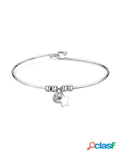 Bracciale SAGAPO LUCKY LIGHT Acciaio 316L SKT31 Silver