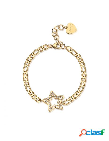 Bracciale SAGAPO MY LOVE Acciaio 316L SYL16 Gold