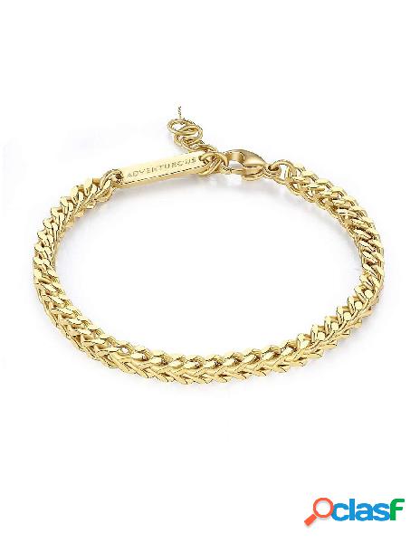 Bracciale SAGAPO UOMO RIPPLE Acciaio 316L SRP56 Gold