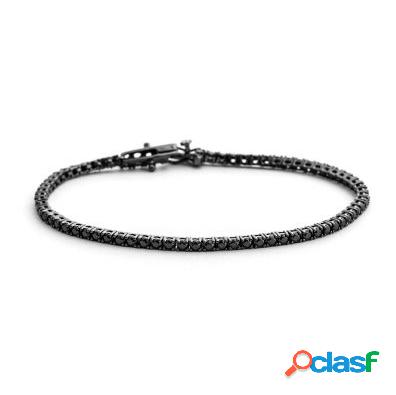 Bracciale Tennis con pietre nere (mod. BRNRT20) 20