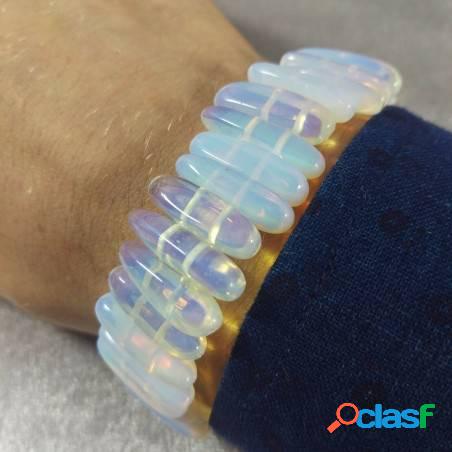 Braccialetto in quarzo opale bracciale unisex opalite quartz
