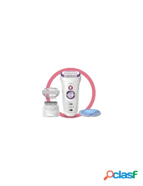 Braun - epilatore braun 9 710 silk epil 9 bianco e viola