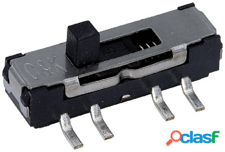 C & K Switches Interruttore a slitta 6 V 300 mA 1 x On / On