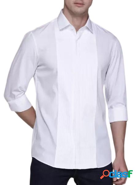 CALVIN KLEIN Camicia Slim fit con dettaglio plissè Bianco