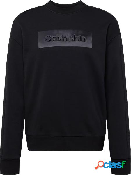 CALVIN KLEIN Felpa girocollo con logo Nero