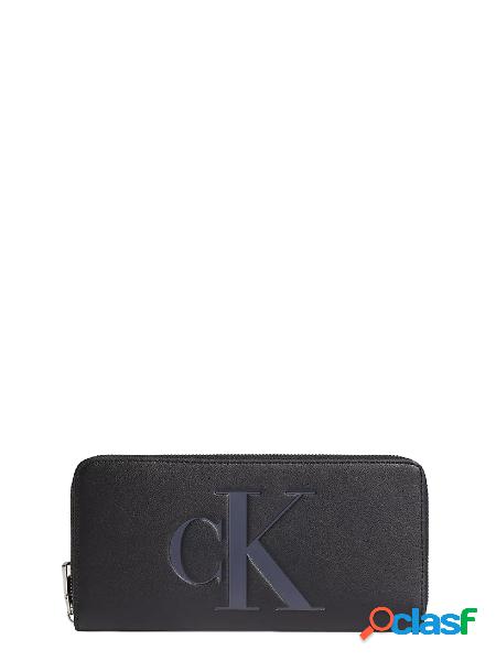 CALVIN KLEIN JEANS Portafogli Sculpted in ecopelle con logo