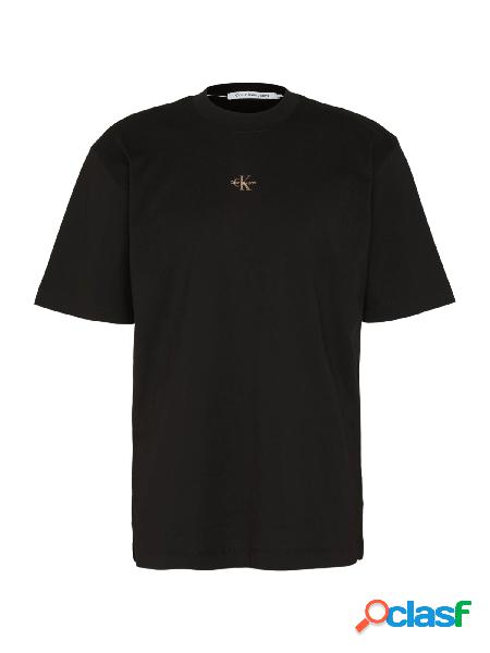 CALVIN KLEIN JEANS T-shirt a manica corta con logo Nero