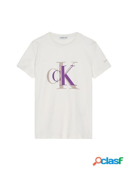 CALVIN KLEIN JEANS T-shirt a manica corta con logo monogram