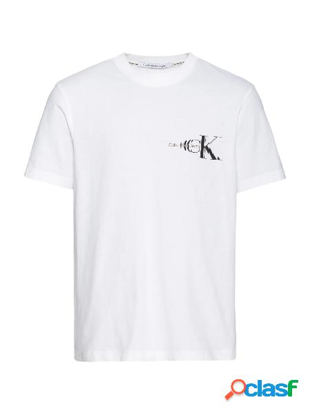 CALVIN KLEIN JEANS T-shirt a manica corta in cotone Bianco