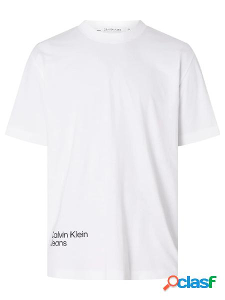CALVIN KLEIN JEANS T-shirt a maniche corte con logo sfumato