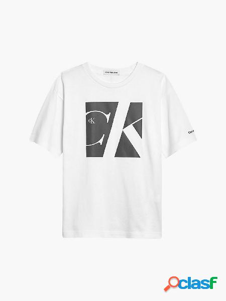 CALVIN KLEIN t-shirt com logo riflettente