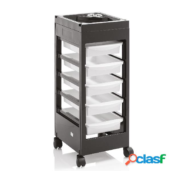 CARRELLO PARRUCCHIERE BARBIERE 4 CASSETTI PORTA ATTREZZI IN