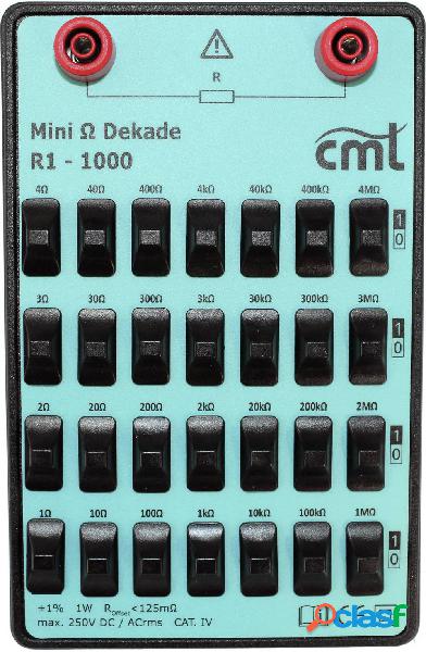 CMT R1-1000 Cassetta a decadi Resistenza 1 %