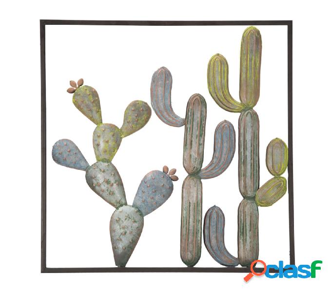 Cactus Frame - Pannello decorativo in ferro con cactus cm