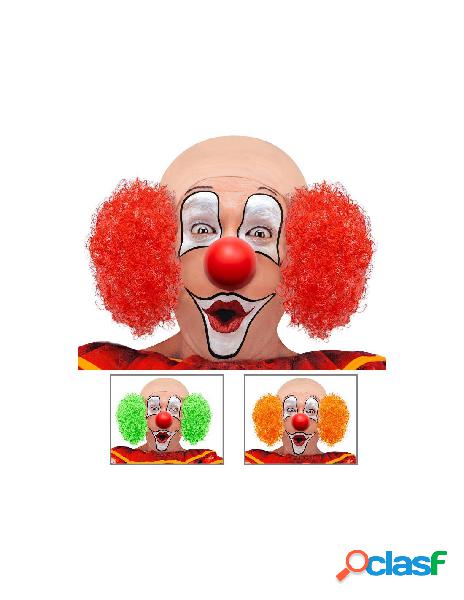 Calotta clown lusso con capelli ricci ass. in 3 colori: 4